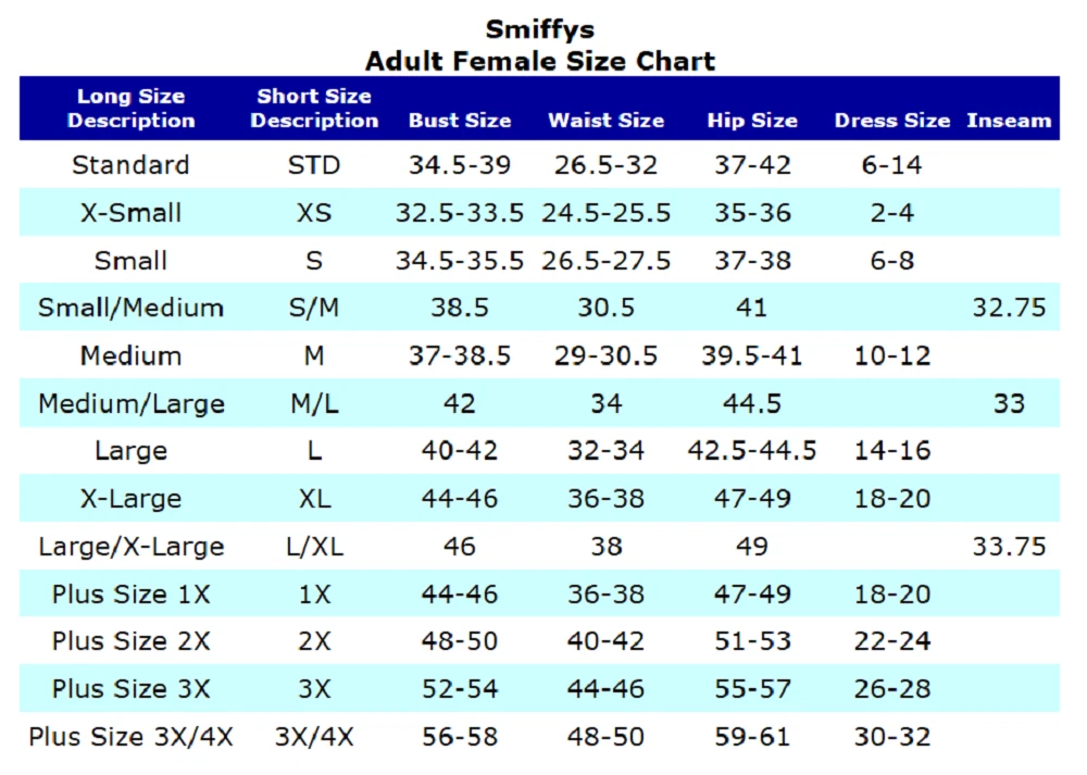 Tutu skirts cheap size chart
