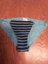 NWT Victoria s Secret PINK Vintage Lace Back String Bikini EXTRA LOW RISE XS