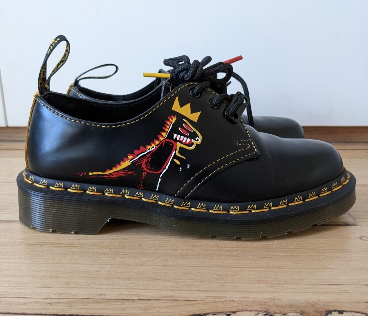 Dr Martens x Basquiat 1461 3 Eye Shoe Derbys Oxfords Black Rare
