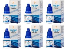  Pack of 6 Isotine Plus Eye Drop Pure Herbal and 100 Genuine Eye Drops 10ml FS