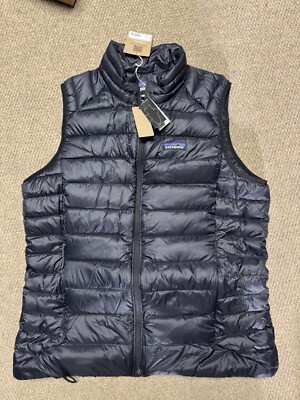  NWT Patagonia Down Sweater Vest - Black Women's- Size L