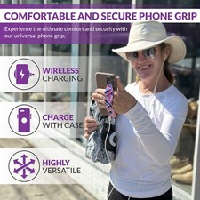 Universal Phone Grip Straps for Secure Handling Reversible