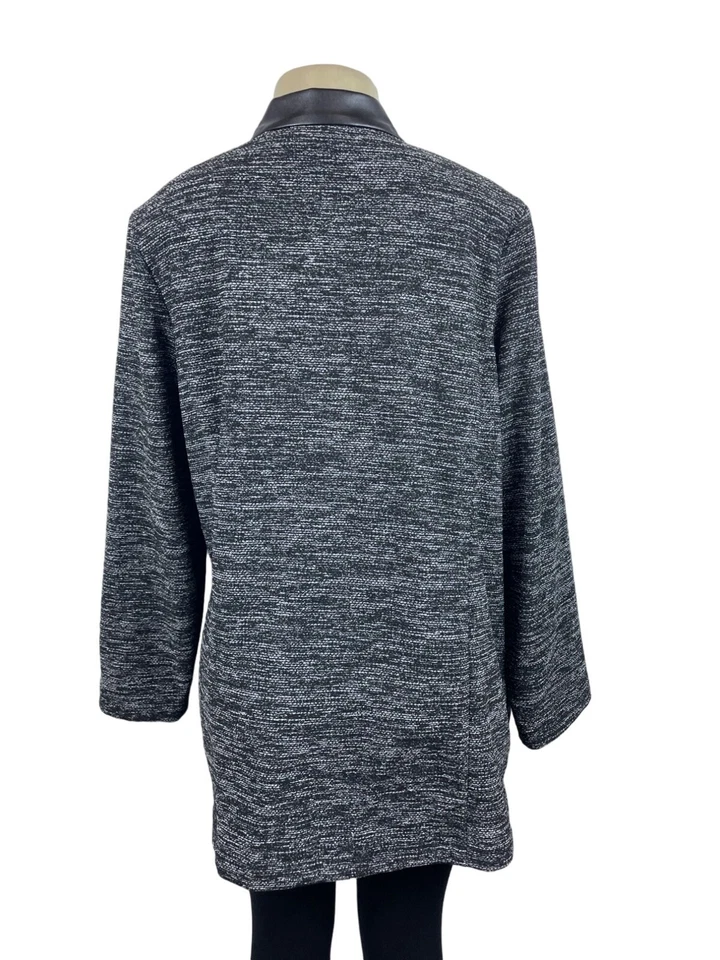 Abrigo para mujer Apt.9 gris jaspeado hasta el muslo calce relajado talla XL - NUEVO CON ETIQUETAS Foto 3 de 4