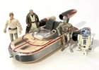 Kenner Star Wars Power of the Force Landspeeder & figures 1995 Preowned
