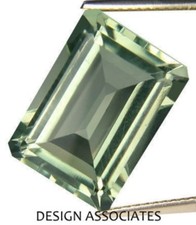 GREEN AMETHYST 13 x 11 MM EMERALD CUT AAA ALL NATURAL