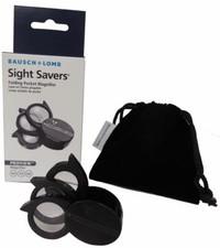 Bausch  Lomb 3 Lance Magnifier Folding Pocket Loupe 5X-20X Coin Jewelry Stamp