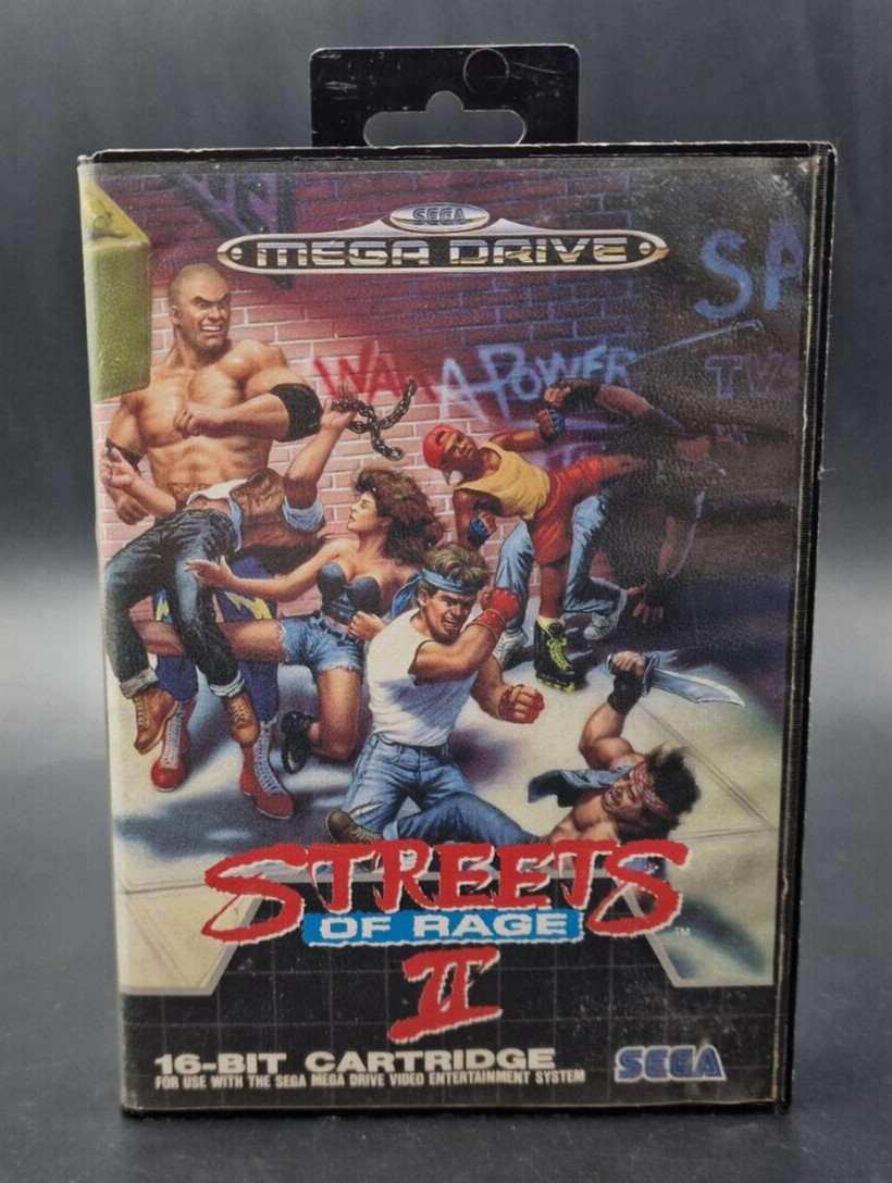 Streets Of Rage 2 Bare Knuckle 2 Sega Mega Drive Japonês Veja Original 100 Japan I.372542217