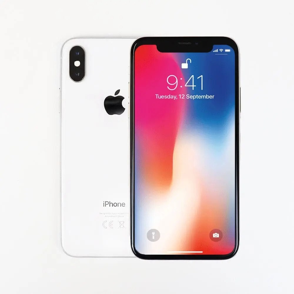 Apple iPhone X (iPhone 10) 64 GB - Silver - Unlocked - Good
