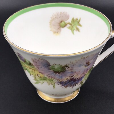 Royal Doulton Glamis Thistle Cup & Saucer 1938 Art Deco Shape