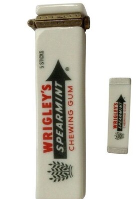 Wrigley's Spearmint gum hinge box w/ gum trinket - Retired PHB | eBay