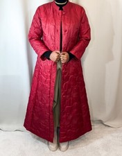 Harrods Vintage Padded Puffer Maxi Mac Patterned Coat E103