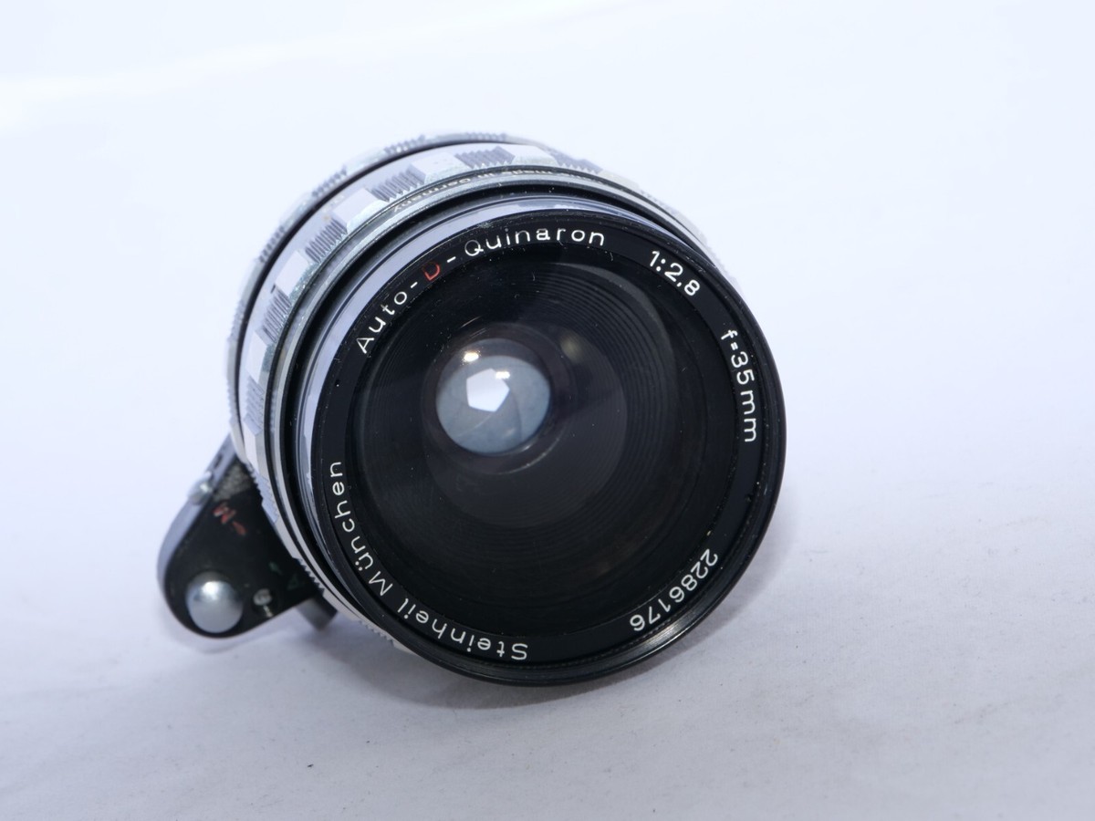 Exakta Steinheil Auto-D-Quinaron 35mm f/2.8 w. a. lens. Black