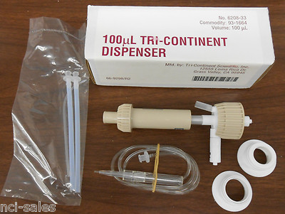 TRI-CONTINENT 6208-33 100µL FIXED VOLUME DISPENSER WITH TEFLON PLUNGER