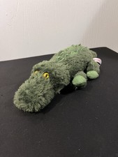 Aurora Alligator Crocodile Plush Stuffed Animal Green Reptile Fuzzy Soft 10"
