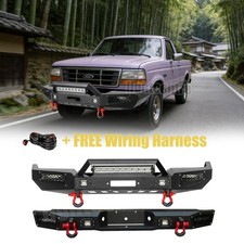 For 1993-1996-1997 Ford Ranger Steel Front Rear Bumper Wwinch Plate Lights For 1993-1996-1997 Ford Ranger Steel Front Rear Bumper Wwinch Plate Lights