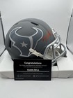 Houston Texans Tank Dell Autographed Slate Speed Mini Helmet Fanatics COA — photo 1