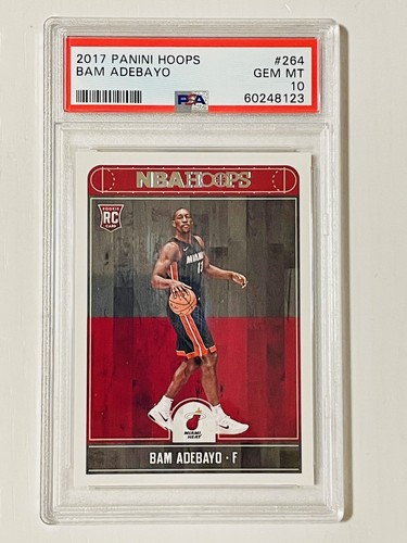 2017-18 Panini NBA Hoops - Bam Adebayo #264 (RC) Rookie PSA 10