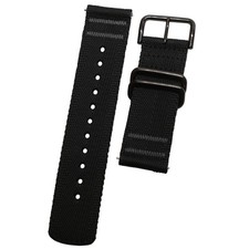 Genuine New CASIO PRO TREK PRG-600 etc Nylon Watch Band Strap Black 24mm