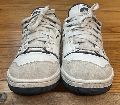 Scarpe uomo taglia 9 New Balance 550 bianche vintage indaco BB550STG Dunk 2023 - Foto 8 di 9
