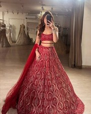 LEHENGA CHOLI INDIAN BOLLYWOOD WEDDING PARTY PAKISTANI WEAR READYMADE