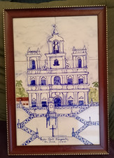 Indo Portuguese  TILE PICTURE  Panjim Goa. 20 x 14 inches.