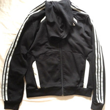 ADIDAS TRACKSUIT TOP JACKET W/ HOODIE MEDIUM CLIMA LITE
