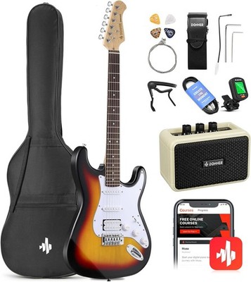 Donner DST 100S Full Size Electric Guitar Sunburst