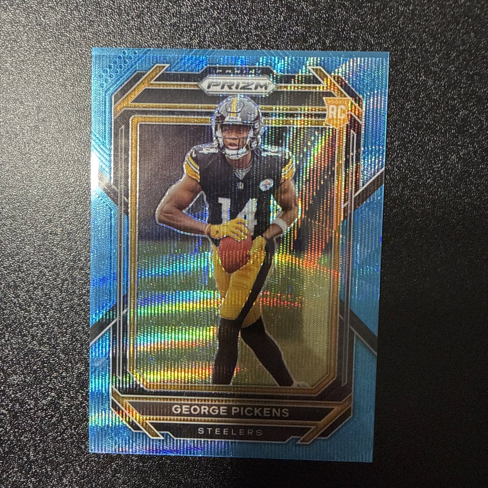 2022 PANINI PRIZM GEORGE PICKENS #329 BLUE WAVE /199 ROOKIE RC STEELERS