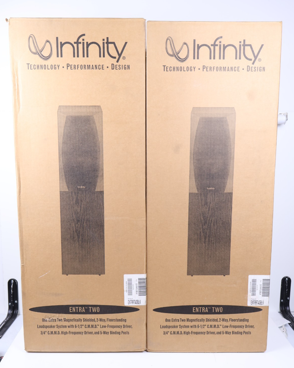 Infinity Entra Two Floor Standing Tower Speakers (Pair) - Fully