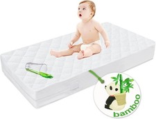 Waterproof Zippered Crib Mattress Protector Bamboo Crib Mattress Encasement