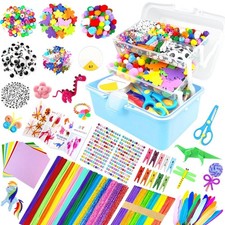 3000Pcs Arts and Crafts Supplies for Kids Craft Kits with Pipe Cleaners Craft...
