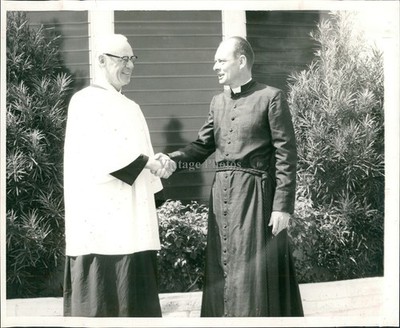 1962 St Petersburg John Hamblin Everett Crumrine Handshake Vintage Photo 8x10