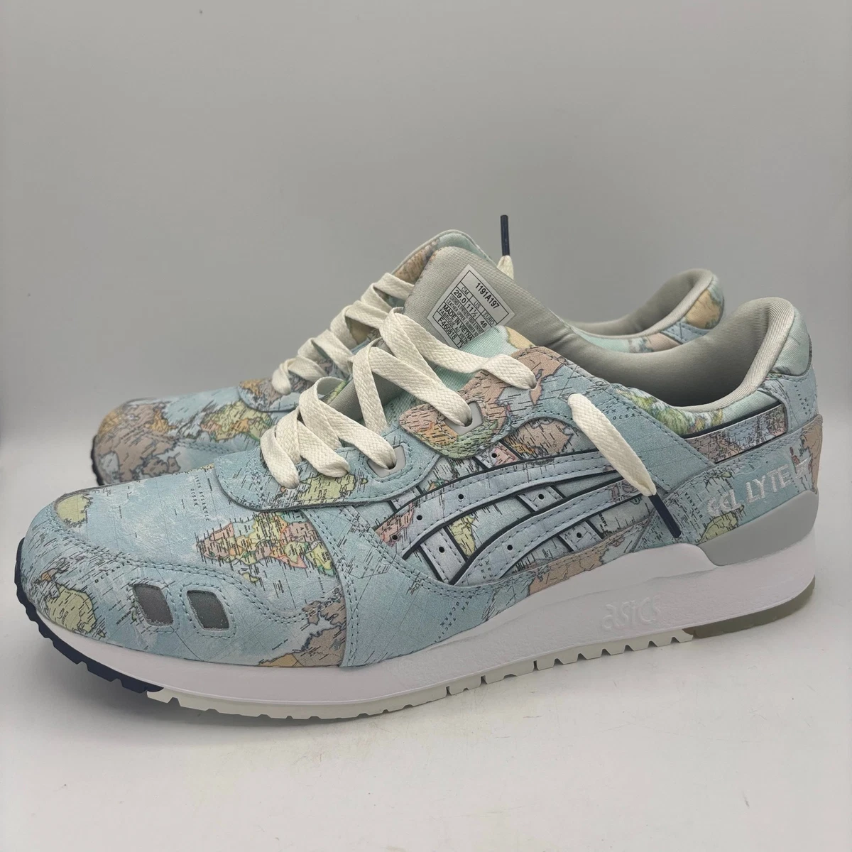 Atmos x ASICS Gel Lyte 3 World Map for Sale | Authenticity