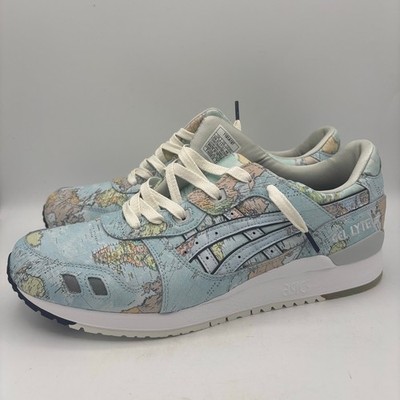 ASICS x atmos Gel-Lyte III Shoes Mens Size 11.5 World Map Sneakers