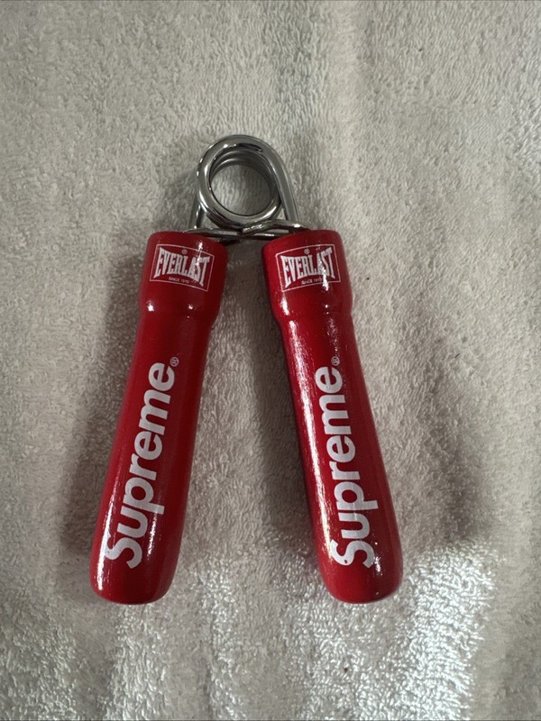 Supreme x Everlast Hand Grip FW14 – Red Custom Wood Handles – Authentic