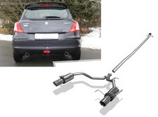  Edelstahl Duplex Racinganlage ab Kat Suzuki Swift 4 1.2 4x4 ab 2010 je 90mm