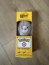 Pokemon Jigglypuff Wet Brush Pop  Go DetanglerSilver Pink Foldable IntelliFlex