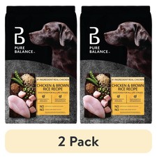 2 pack Pure Balance Chicken Brown Rice Recipe Dry Dog Food, 30 lbs
