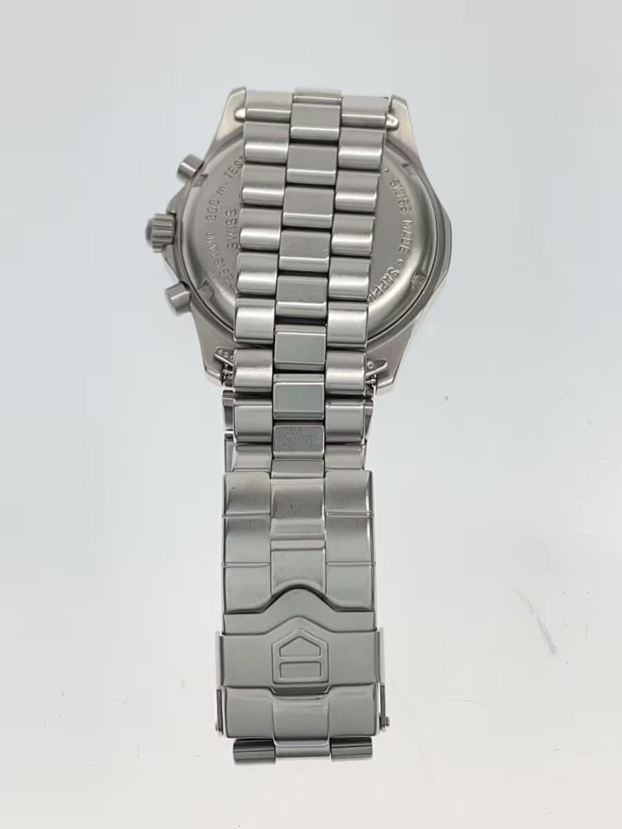 TAGHeuer Quartz Watch Analog Stainless BLK SLV CK1110 Dial Faded image 5