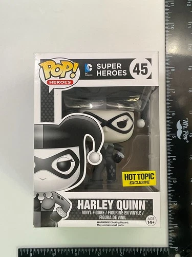 Funko Pop DC Comics Black and White Harley Quinn #45 Hot Topic Exclusive G05