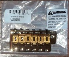 Fender&reg; American Vintage SRV Strat Gold Bridge Assembly~LEFTY~USA~Brand New