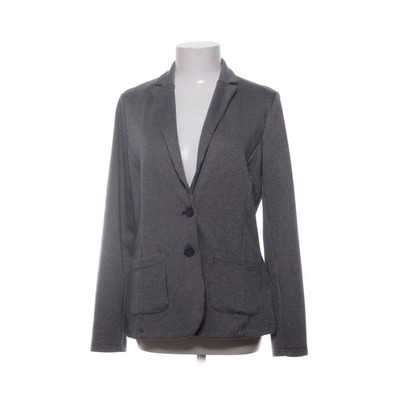 Tom Tailor, Blazer, Größe: L, Grau/Blau, Polyester, Fischgräte, Damen #1Sa
