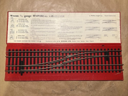 Modelo ferroviario calibre 00 Wrenn Trackwork mano izquierda cruce en caja en muy buena condición 0029 | Zustand: Used