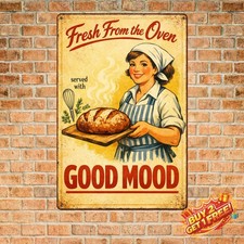 Funny Retro Baking Tin Sign Vintage Iron Wall Art Home Decor 8x12