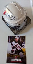Bruce Driver New Jersey Devils Autographed Mini Helmet