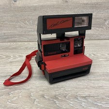 Polaroid Cool Cam 600 Film Instant Camera Red Black Works