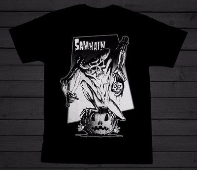 SAMHAIN - American Rock Band Heavy Cotton Black All Size T Shirt For Men MM32