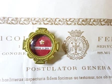 ✝ Reliquary #8 Relic St. Therese of Lisieux + Document