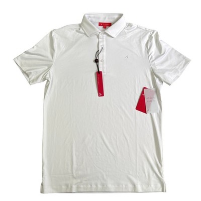 Redvanley Alpine Performance Golf Polo Mens Small Bright White Stretch NWT $95