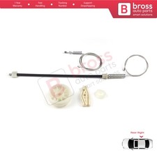 Window Regulator Kit Rear Right for Peugeot 206 CC 2D 2000-2008 2-Door 922458